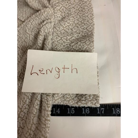 Urban Outfitters Sweater Cropped Tan Open Knit Dolman Boho Soft Fuzzy Size M - Picture 7 of 10